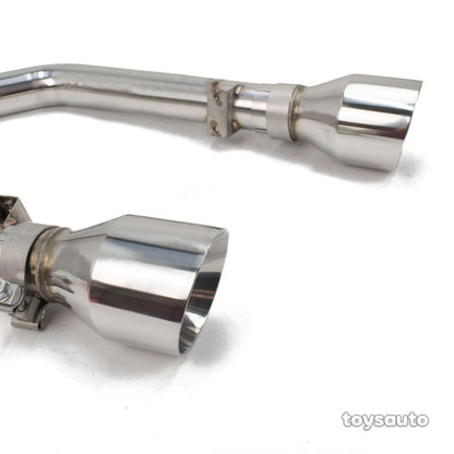Rev9 FlowMaxx 4" Tip Axleback Exhaust Muffler Delete for Mustang GT 15-17 V8 5.0