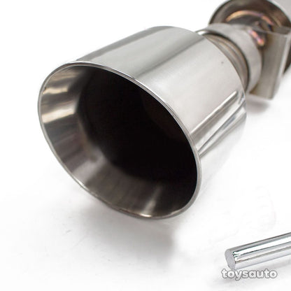 Rev9 FlowMaxx 4" Tip Axleback Exhaust Muffler Delete for Mustang GT 15-17 V8 5.0