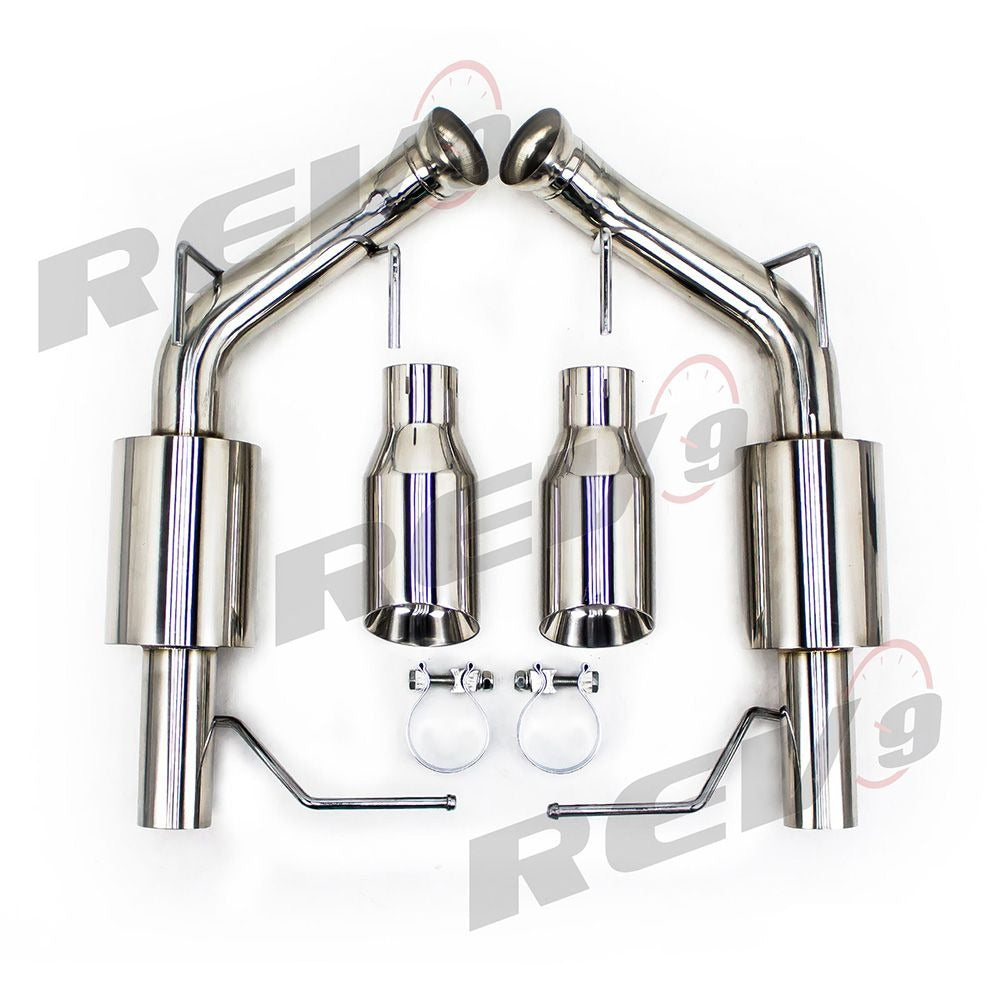 Rev9 Axleback Exhaust 4" Tip "2.5 Pipe" for Ford Mustang GT GT500 Boss 302 11-14