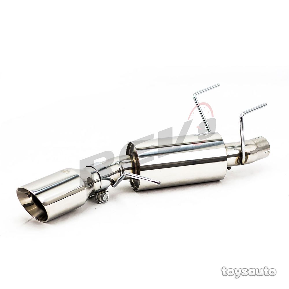 Rev9 FlowMaxx Axleback Exhaust 4" Stainless Dual Tip for Mustang V6 3.7L 11-14