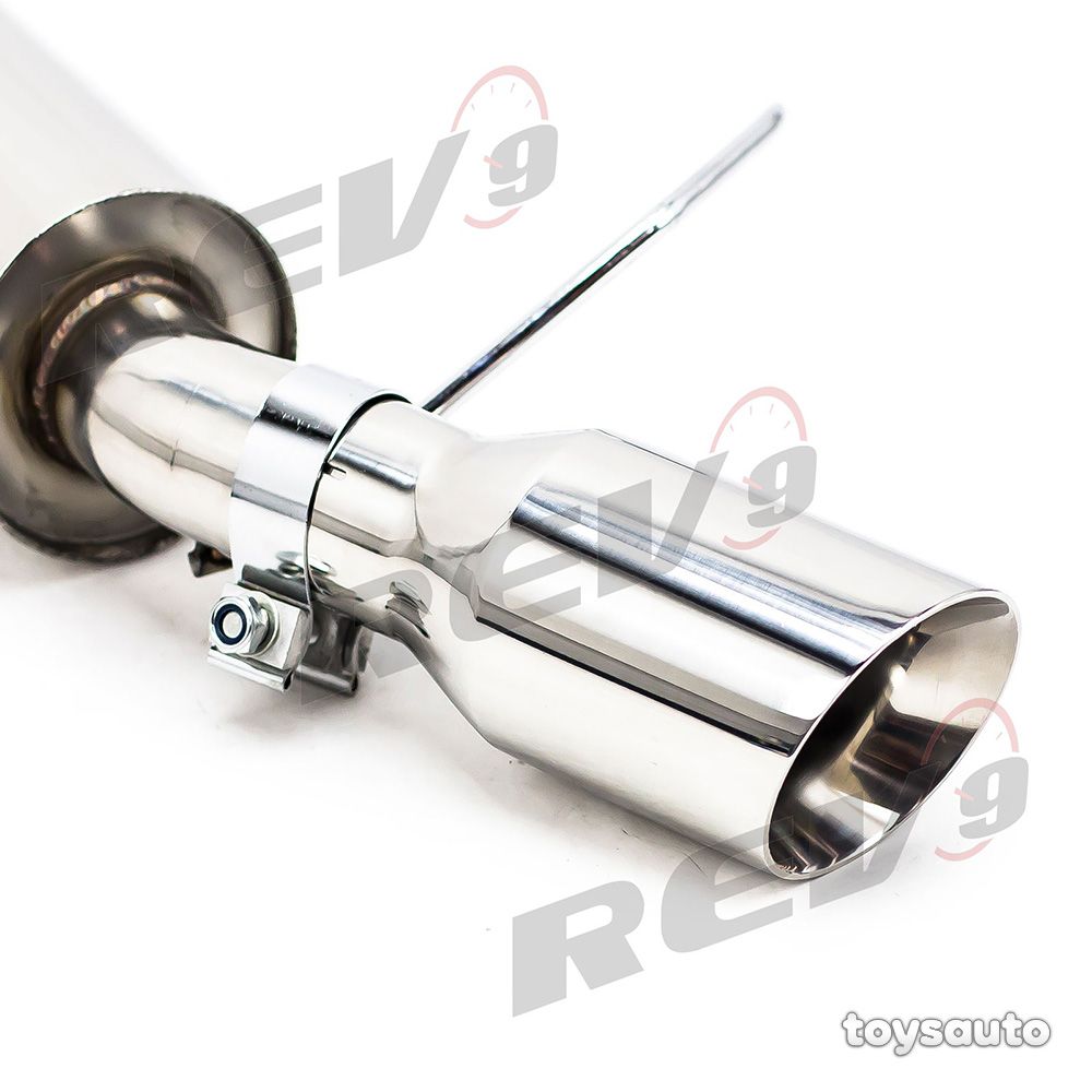 Rev9 FlowMaxx Axleback Exhaust 4" Stainless Dual Tip for Mustang V6 3.7L 11-14