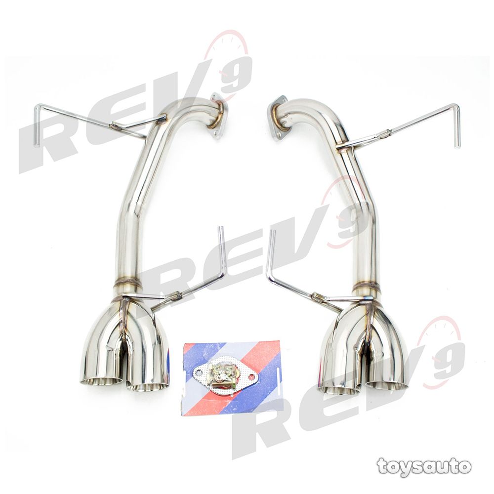 Rev9 FlowMaxx Axleback Muffler Delete Exhaust 3" Tip for WRX STi 11-14 Sedan