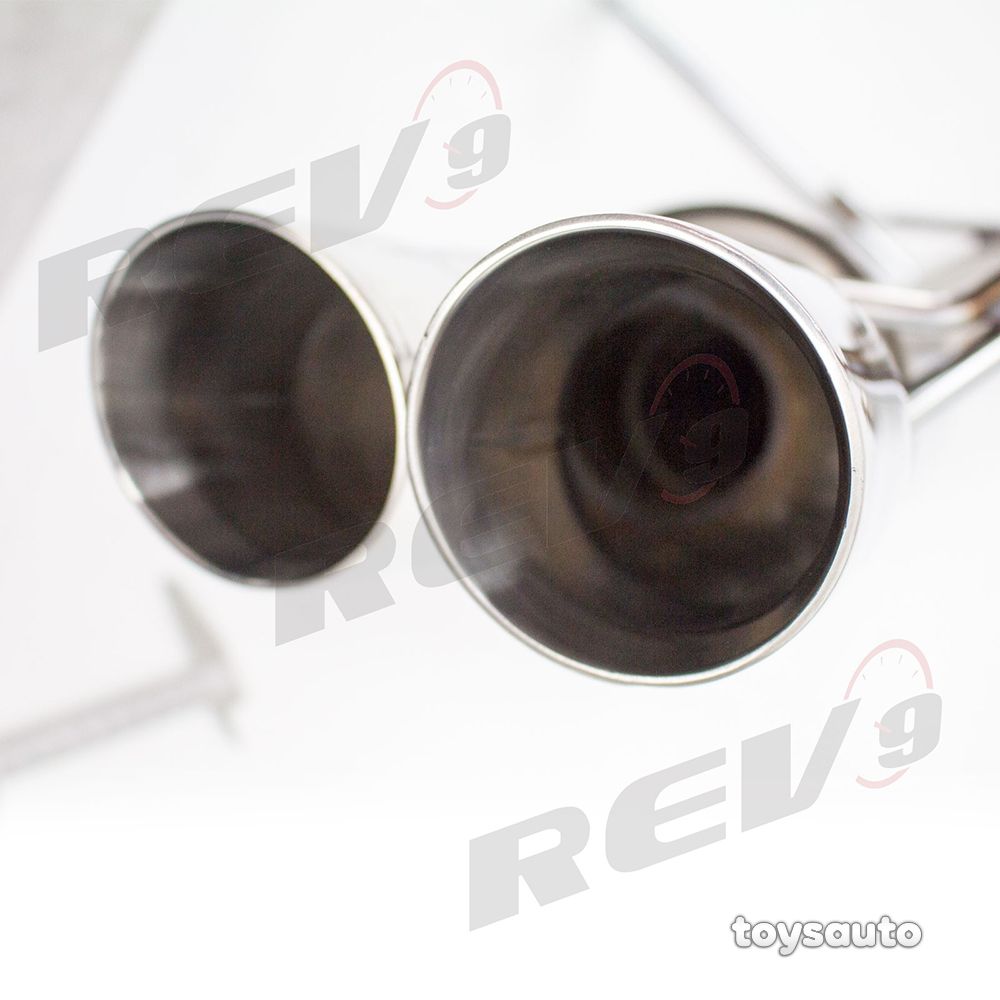 Rev9 FlowMaxx Axleback Muffler Delete Exhaust 3" Tip for WRX STi 11-14 Sedan
