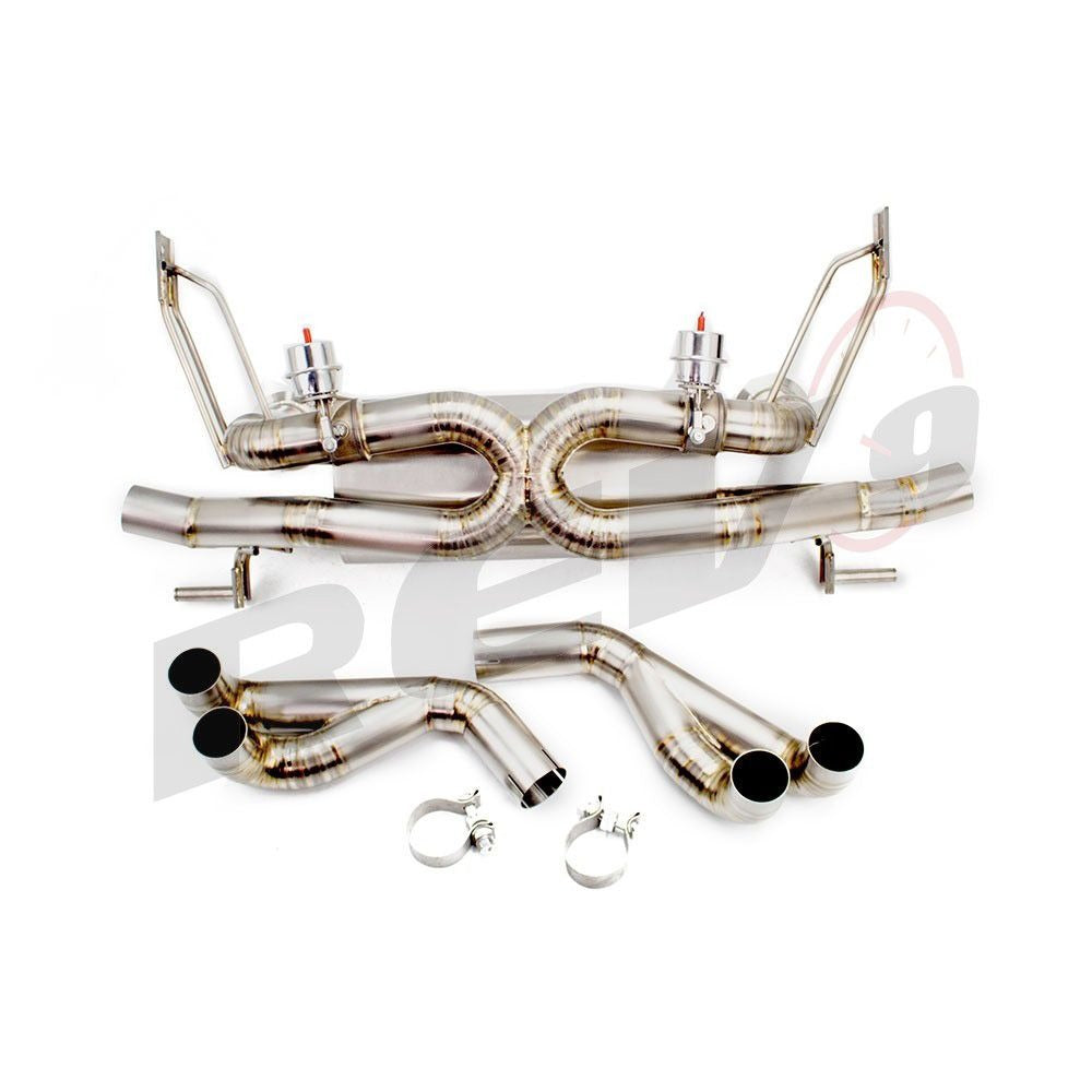 Rev9 Race Full Titanium Catback Exhaust 2.75" *Valved for Audi R8 4.2L V8 08-12