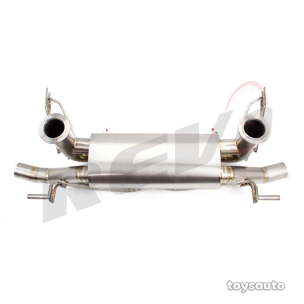Rev9 Race Full Titanium Catback Exhaust 2.75" *Valved for Audi R8 4.2L V8 08-12