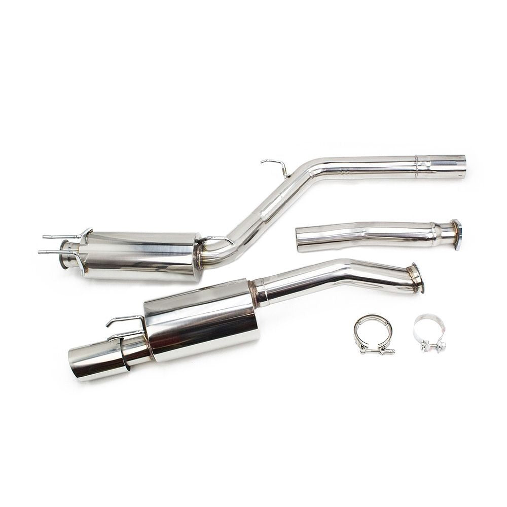 Rev9 FlowMaxx 4" Tip Race Ver Catback Exhaust 3" pipe for Civic Si 06-11 FA5 FG2
