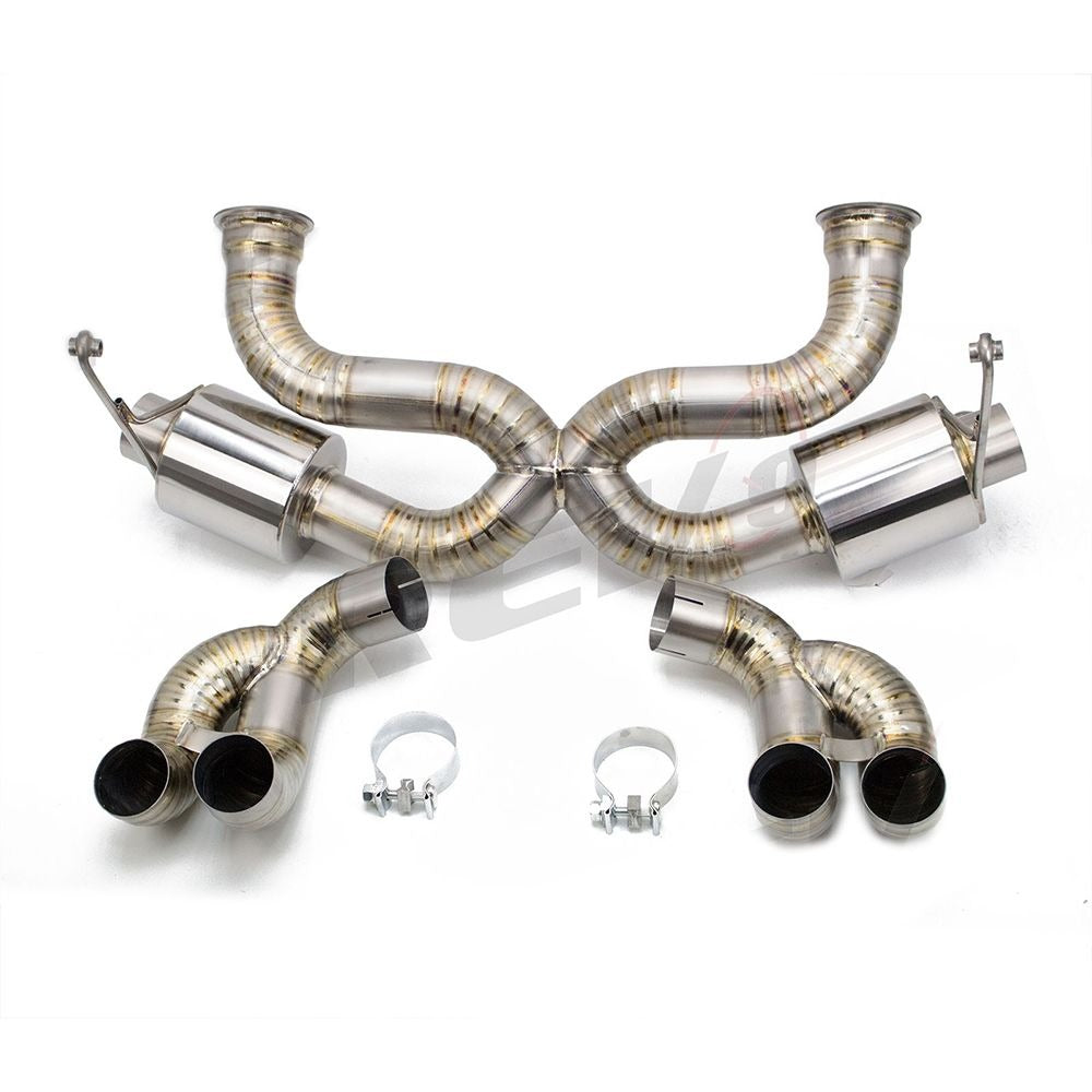 Rev9 11lbs Full Titanium 3" X Pipe Catback Exhaust for Lamborghini Gallardo 09+