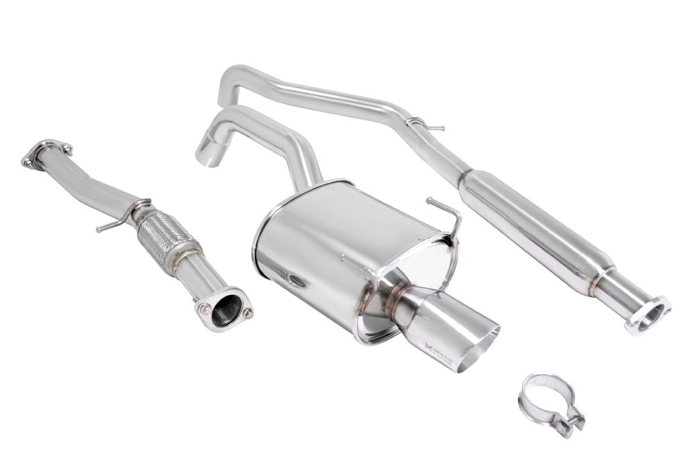 MEGAN 3.5x4.5" Roll Stainless Tip OE RS Catback Exhaust Fiat 500 12-14 1.4L