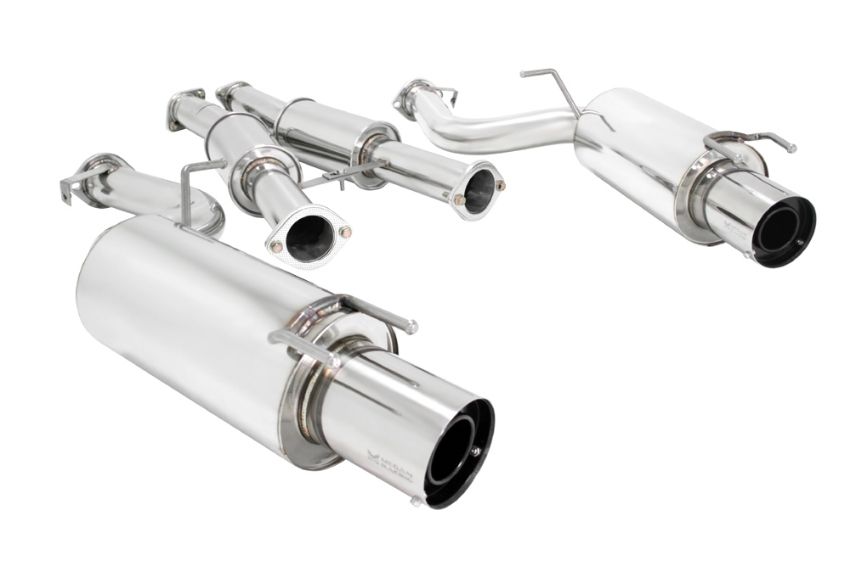 MEGAN 4.5" Dual Tip Turbo Catback Exhaust for 300ZX 90-96 Z32 Turbo VG30Dett