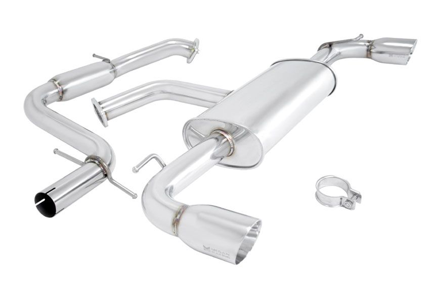 MEGAN 3.5" Dual Stainless Tip OE RS Catback Exhaust Golf GTI MK6 10-13 2D 4D