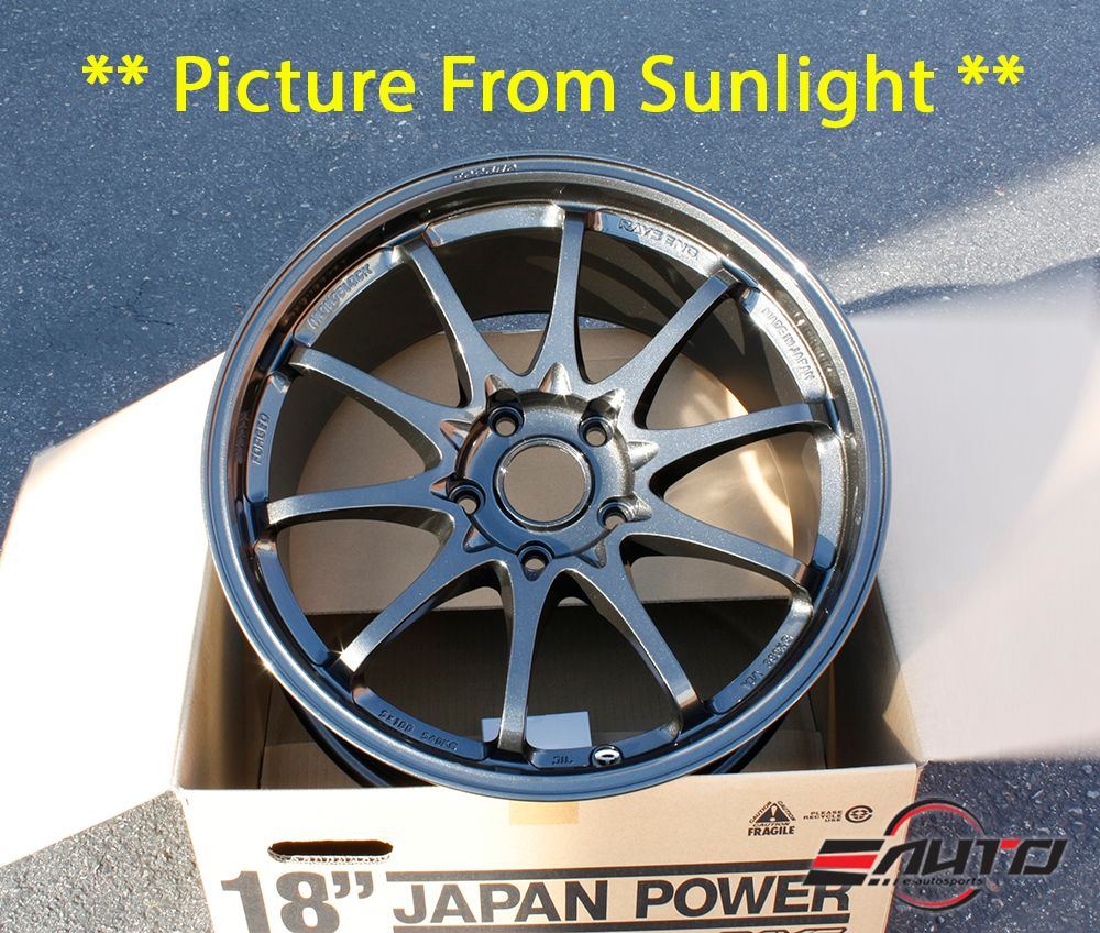 18" 18x9.5 +45 5x114 Rays CE28 Club Racer II Black Wheel Rim for Honda S2000 S2K