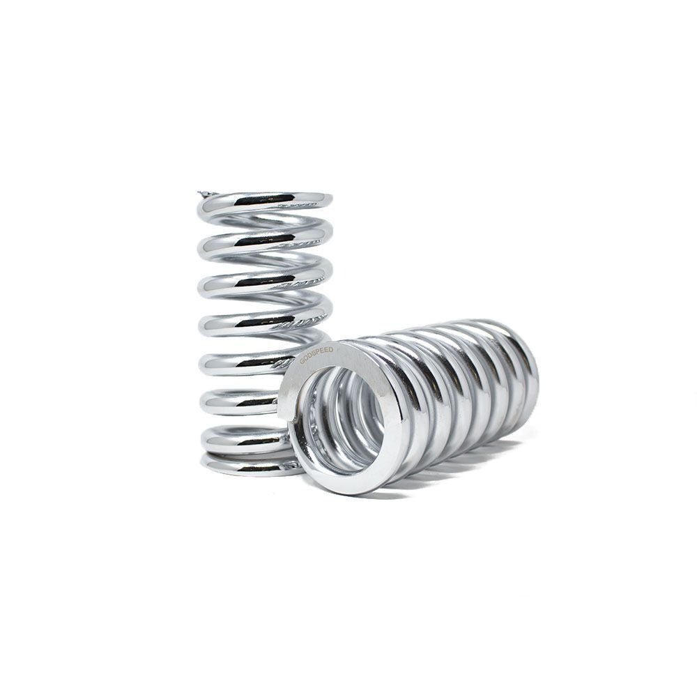 Godspeed Chrome Custom Coilover Spring set of 2 - 16KG/896lbs, 180mm L x 62mm ID