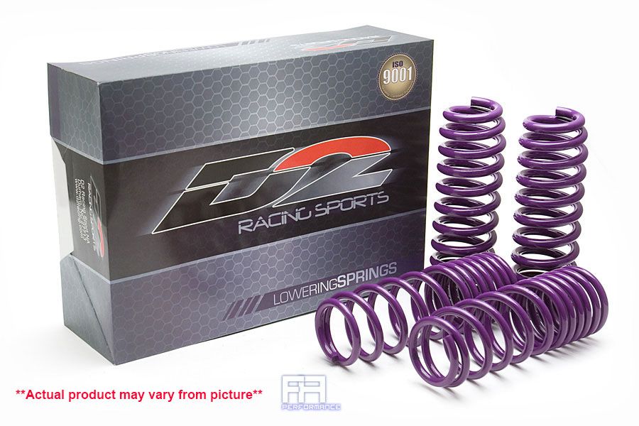 D2 Racing Pro Series Lowering Spring Drop 2"F 2.1"R For 14-18 TLX, 13-17 Accord