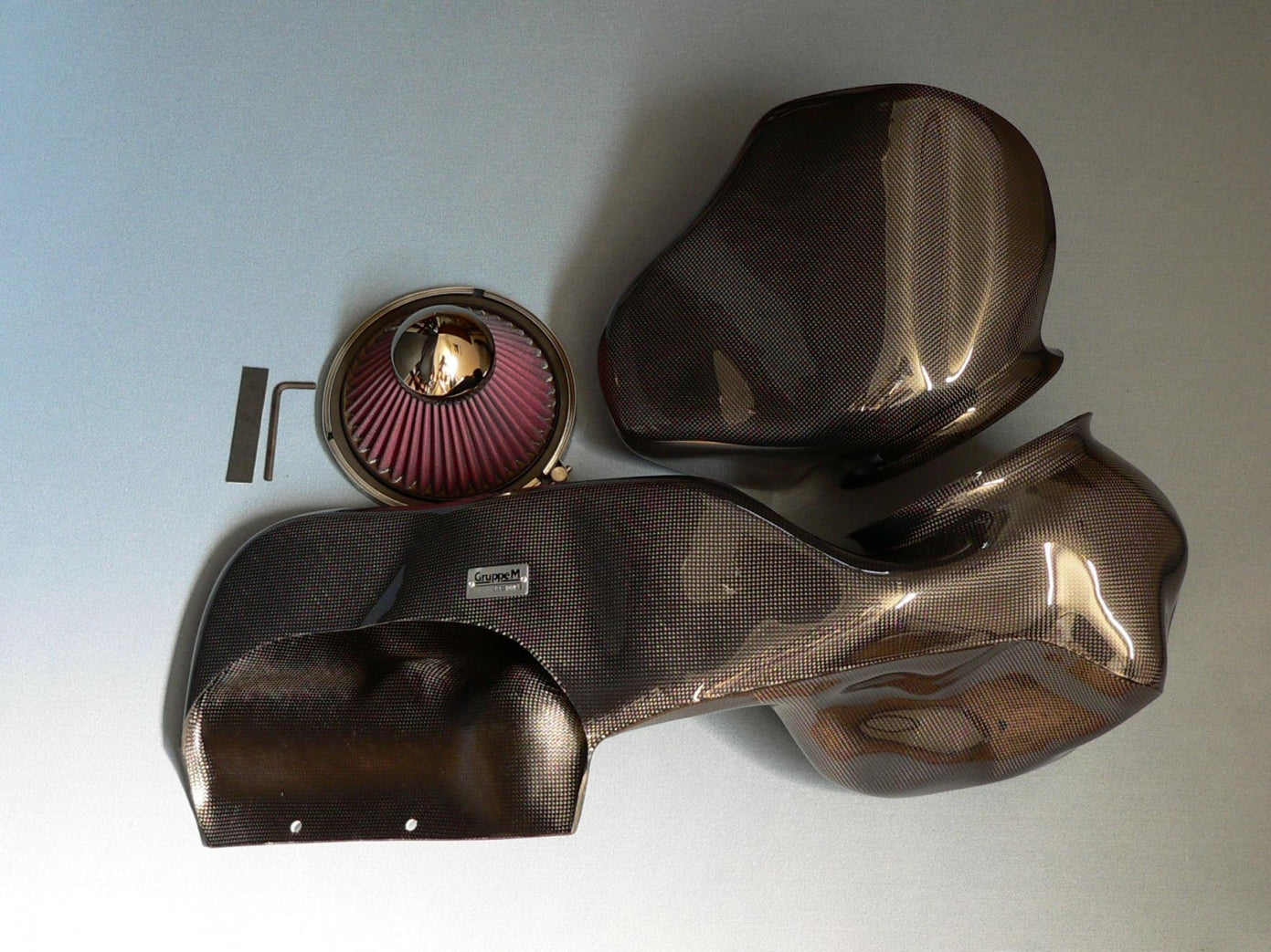 Gruppem Nissan Skyline 1999-2001 R34 Rb26Dett Carbon Fiber Ram Air Intake System