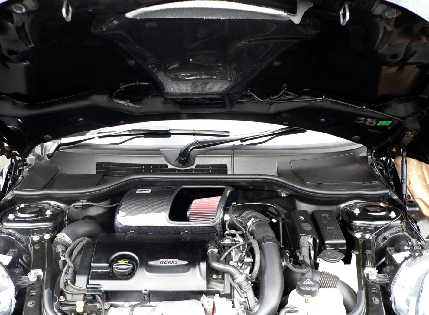 Gruppem Mini Cooper S 2010-2016 R55/R56/R57/R58/R59 1.6L Turbo Carbon Fiber Ram Air Intake System