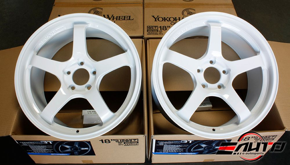 Advan GT *Racing White* Wheel Rim 18" 18x9.5 +45 5x114 for Honda S2000 S2K 00-09