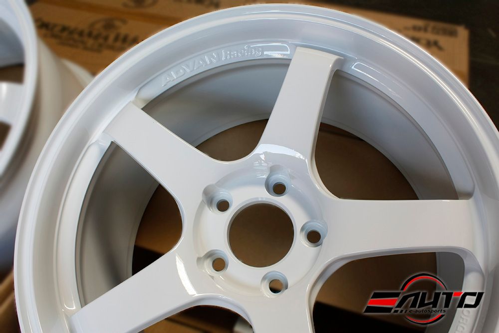 Advan GT *Racing White* Wheel Rim 18" 18x9.5 +45 5x114 for Honda S2000 S2K 00-09
