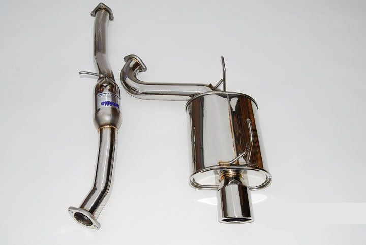 INVIDIA Q300 110mm Single Roll Stainless Tip Catback Exhaust for S2000 00-09