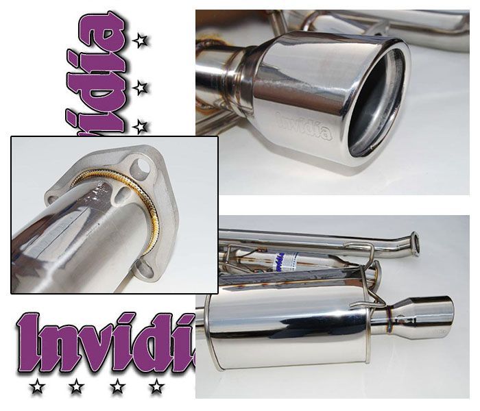 INVIDIA Q300 Stainless Tip *70mm Pipe* Catback Exhaust for RSX Type S 02-06 K20