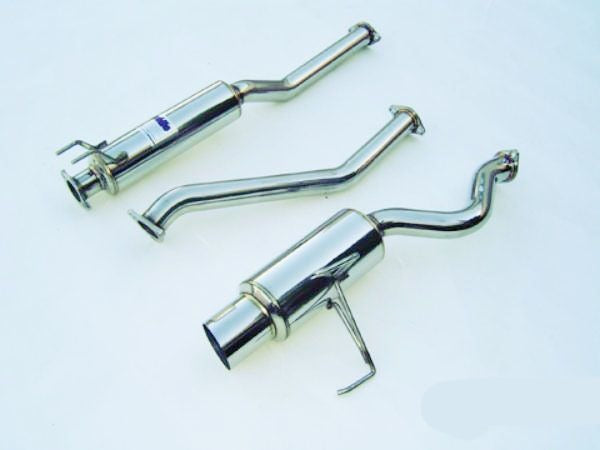 INVIDIA N1 101mm Stainless Tip Catback Exhaust for USDM Honda Civic SI 02-05 EP3