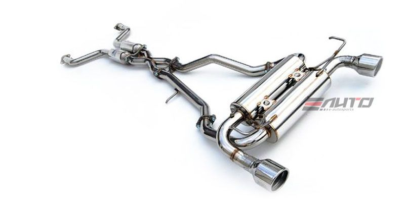 INVIDIA GEMINI 110mm Dual Roll Stainless Tip Catback Exhaust for 350Z Z33 03-08
