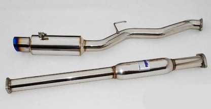 INVIDIA N1 101mm Titanium Tip Catback Exhaust Lancer Evo VIII IX 8 9 + Resonator