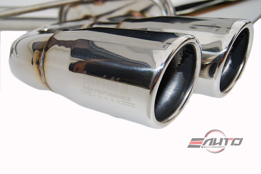 INVIDIA Q300 110mm Stainless Roll Tip Catback Exhaust for GTi Mk5 06-09 FSI 2.0