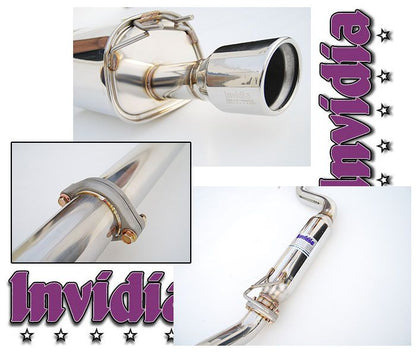 INVIDIA Q300 Rolled Stainless Tip Catback Exhaust for Civic *Si Sedan* FB6 12-15