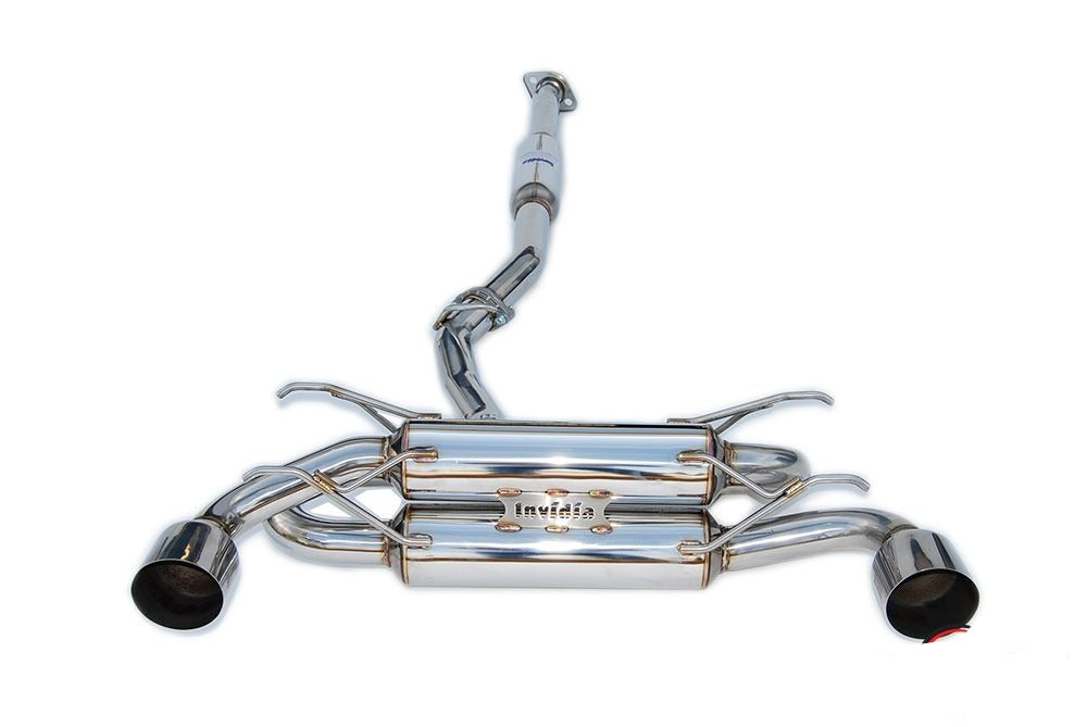 INVIDIA Gemini R400 Dual Stainless Tip Catback Exhaust for BRZ FRS FR-S 86 13-18