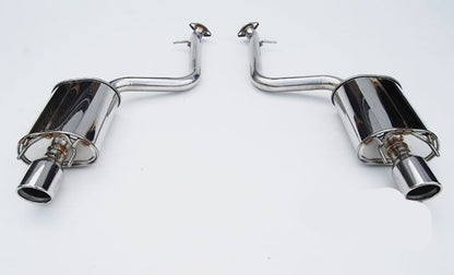 INVIDIA Q300 Dual Stainless Tip AxleBack Exhaust for IS250 IS300 IS350 V6 14-20