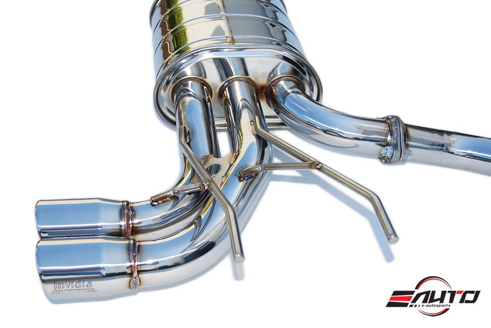 INVIDIA Q300 70mm Dual Stainless Tip Catback Exhaust for Miata MX5 MX-5 16-18