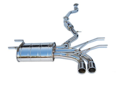 INVIDIA Q300 70mm Dual Stainless Tip Catback Exhaust for Miata MX5 MX-5 16-18