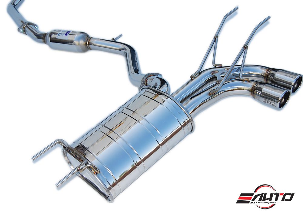 INVIDIA Q300 70mm Dual Stainless Tip Catback Exhaust for Miata MX5 MX-5 16-18