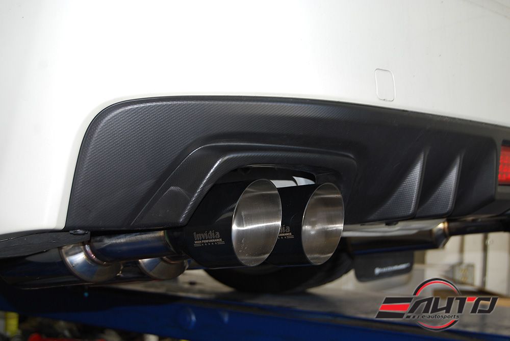 INVIDIA GEMINI R400 Quad Black Tip Catback Exhaust for Subaru WRX STi 15-20