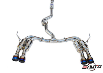 INVIDIA GEMINI R400 Quad Titanium Tip Catback Exhaust for Subaru WRX STi 15-20