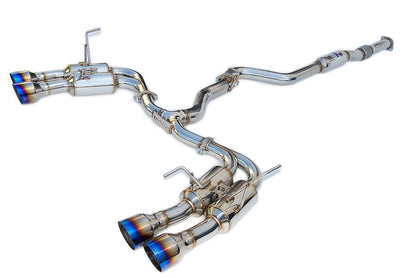 INVIDIA GEMINI R400 Quad Titanium Tip Catback Exhaust for Subaru WRX STi 15-20