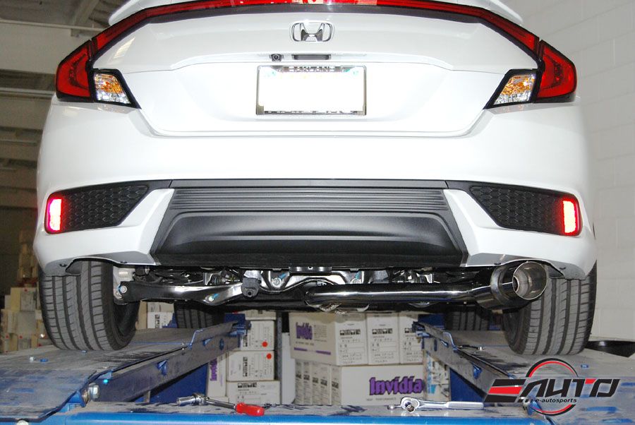 INVIDIA N1 Titan Tip Catback Exhaust +Front Pipe for Civic 1.5 Turbo 4D HB 16-20