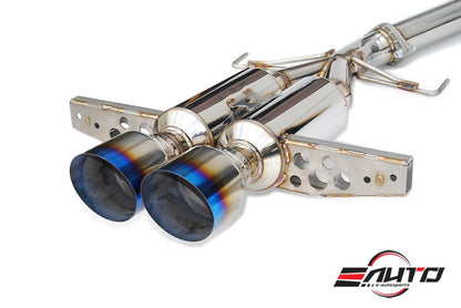 INVIDIA R400 Burnt Tip Catback Exhaust +Front Pipe for Civic 17-20 1.5T Sport HB