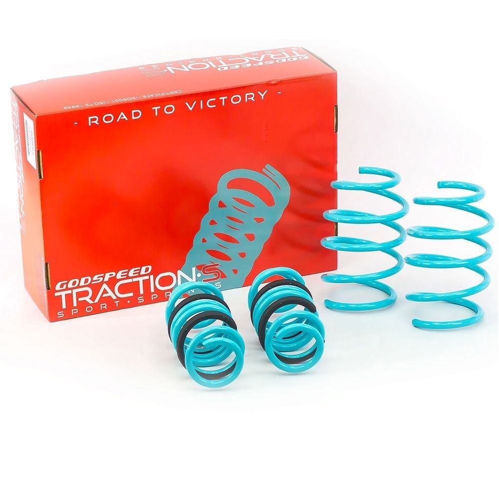 Godspeed Tractions-S Lower Lowering Spring for Audi A4 B6 02-05 FWD 1.5"F 1.25"R