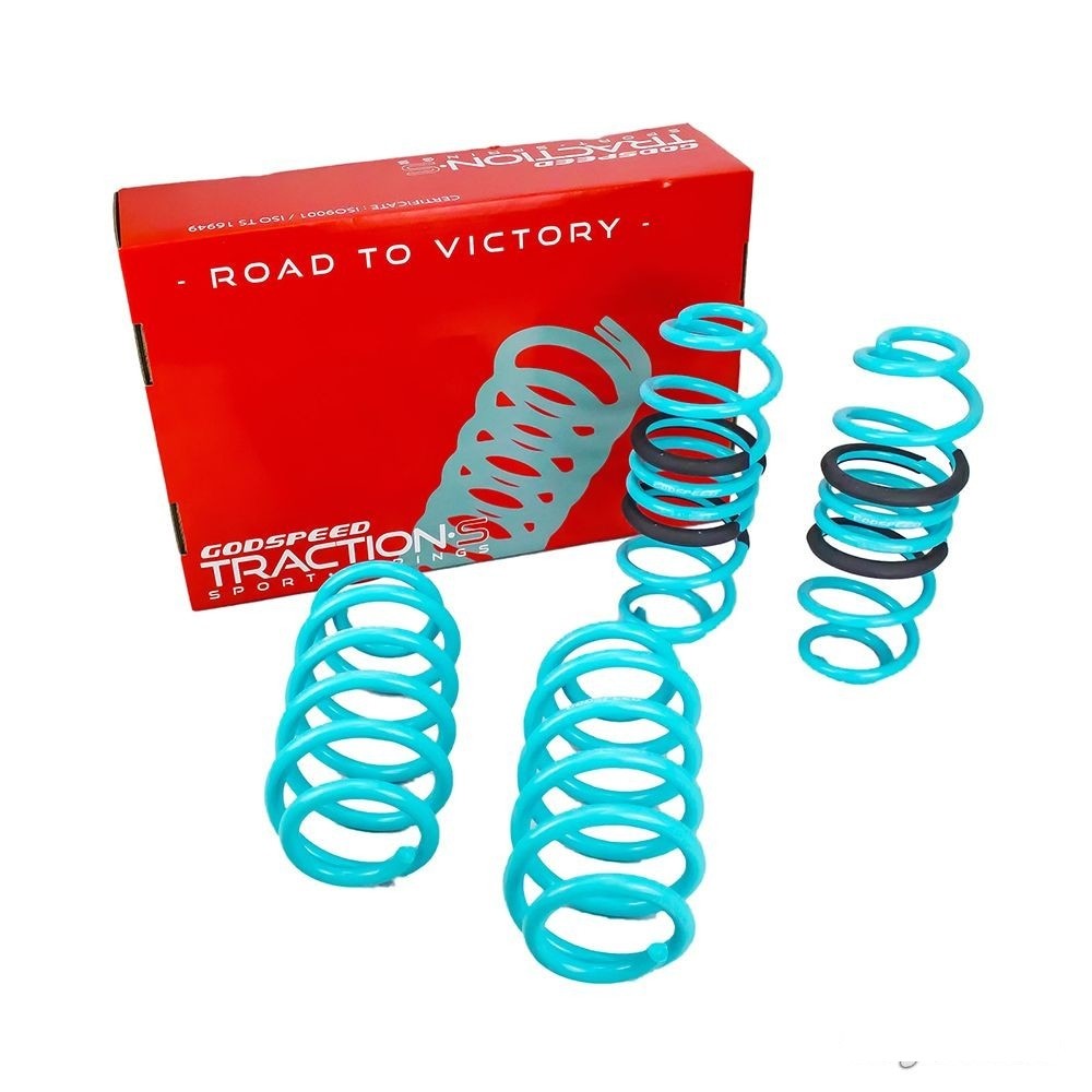 Godspeed Tractions-S Lower Lowering Spring for Audi A4 B8 09-16 0.6"-F 0.8"-R