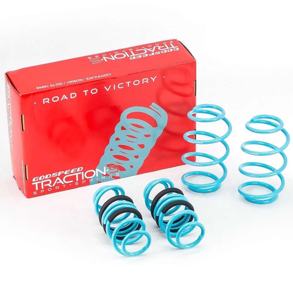 Godspeed Tractions-S Lower Lowering Drop Spring for Honda Fit 06-08 GD 1.0"/1.0"