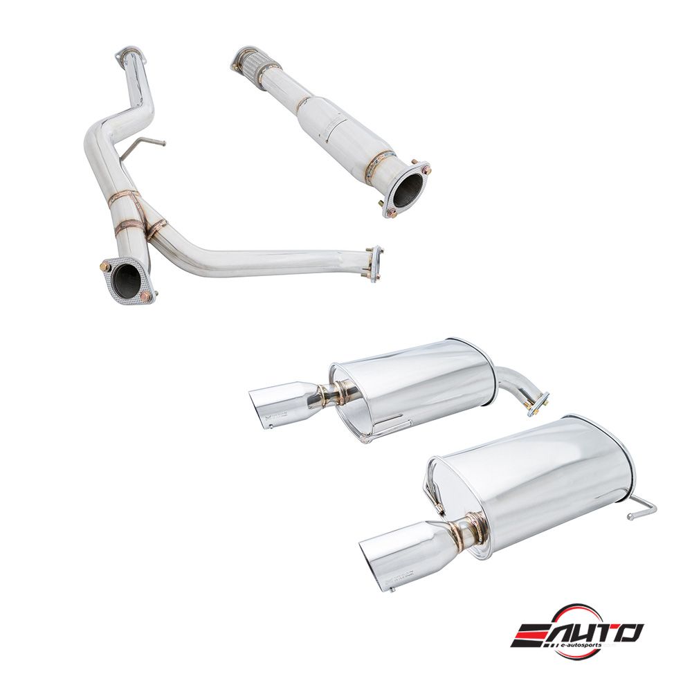 MEGAN 4" Stainless Dual Tip OE-RS Catback Exhaust Legacy GT Turbo 05-09 BL9 BP9