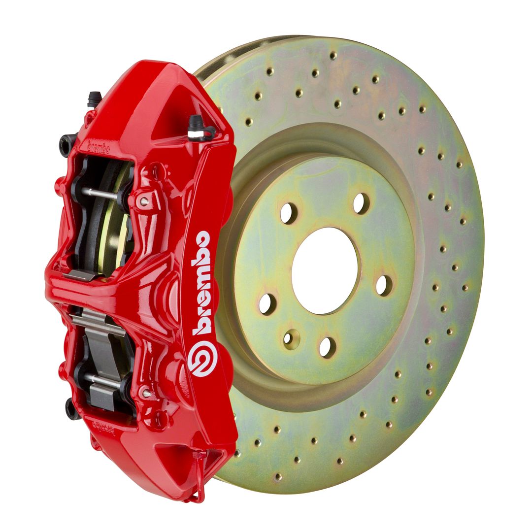 Brembo Front GT Big Brake BBK 6piston Red 355x32 Drill Disc Camaro V6 10-14