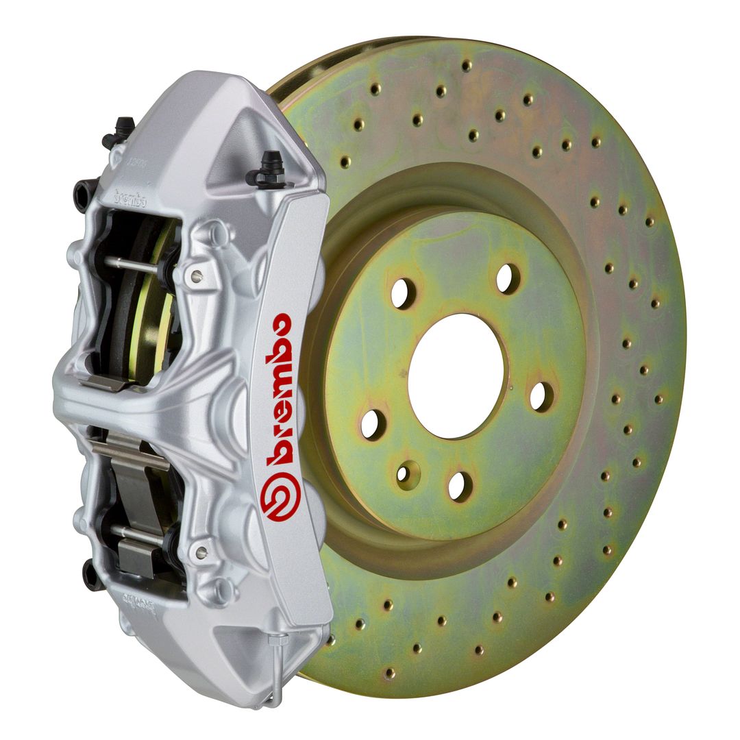 Brembo Front GT Big Brake BBK 6piston Silver 355x32 Drill Disc Camaro V6 10-14