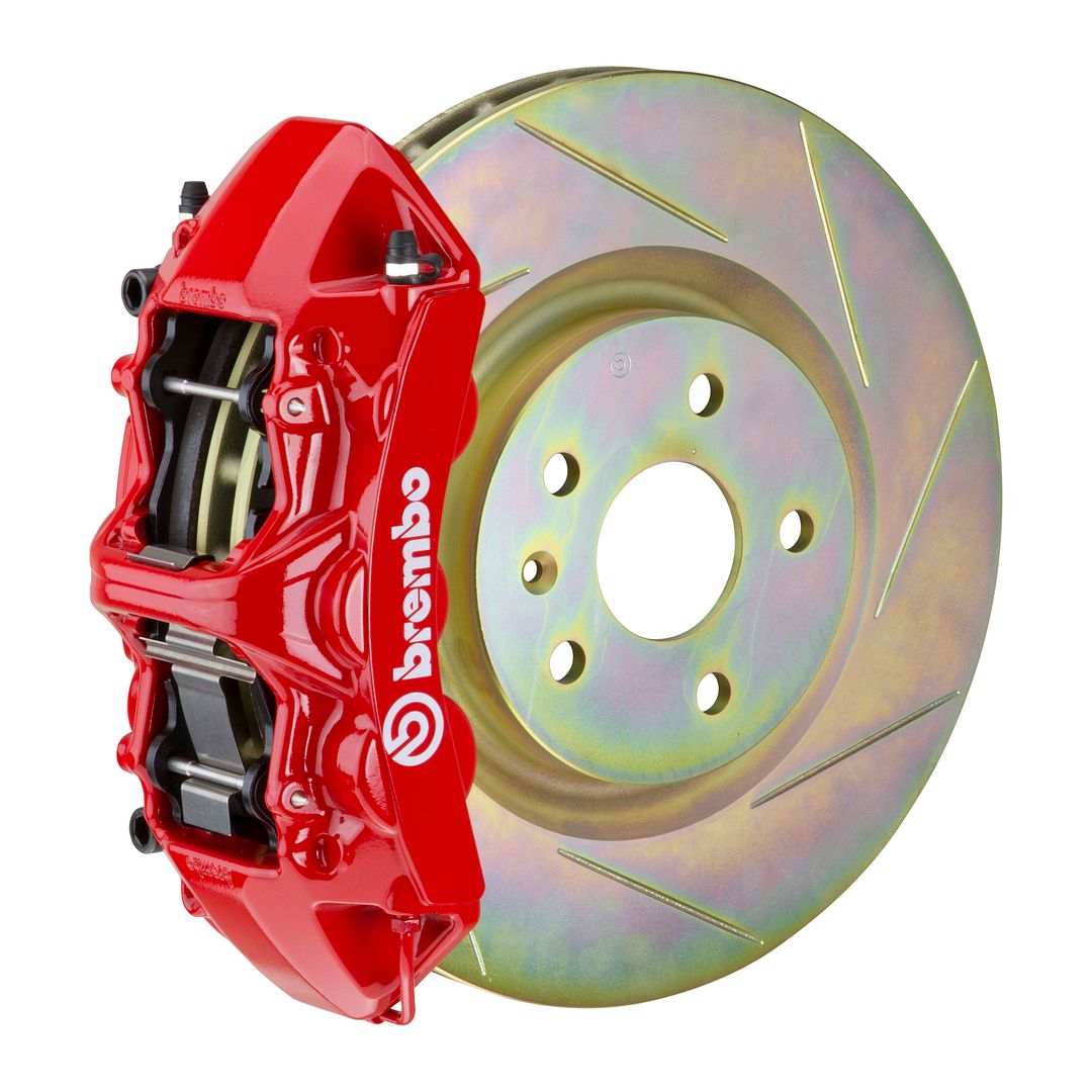 Brembo Front GT Big Brake BBK 6piston Red 355x32 Slot Disc Camaro V6 10-14