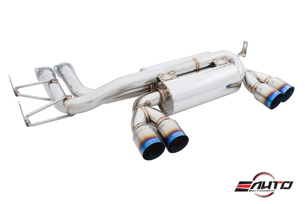 MEGAN 3" Quad Titanium Tips Axle Back AxleBack Exhaust Muffler BMW M3 E46 01-06