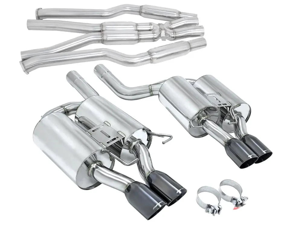 MEGAN Black Chrome Roll Tip Supremo Catback Exhaust BMW E60 M5 06-10