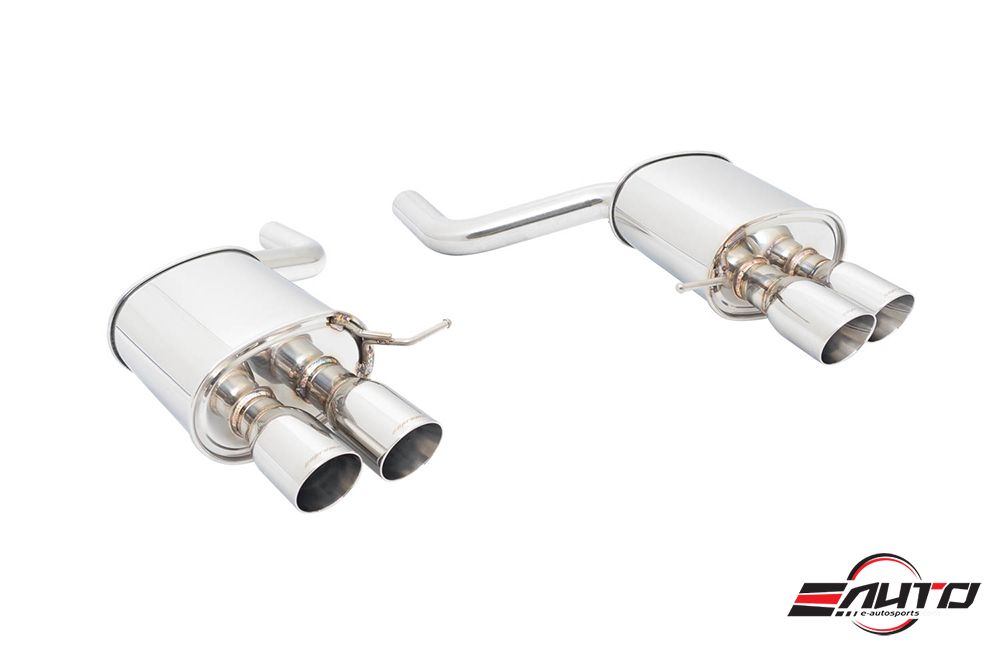 MEGAN 3.5" Quad Stainless Roll Tips Supremo Exhaust for BMW F10 535i 11-16 RWD