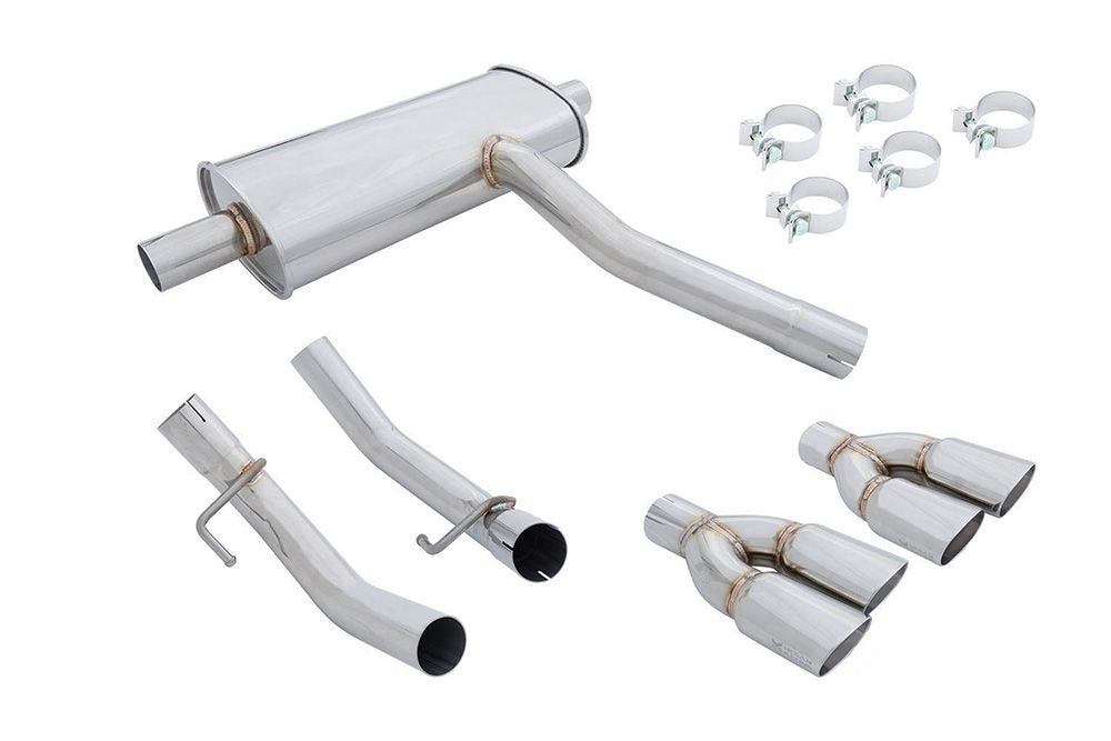 MEGAN Quad 2.5x3.25 SS Roll Tip Axle Back Exhaust for Benz CLA CLA250 13-16 C117
