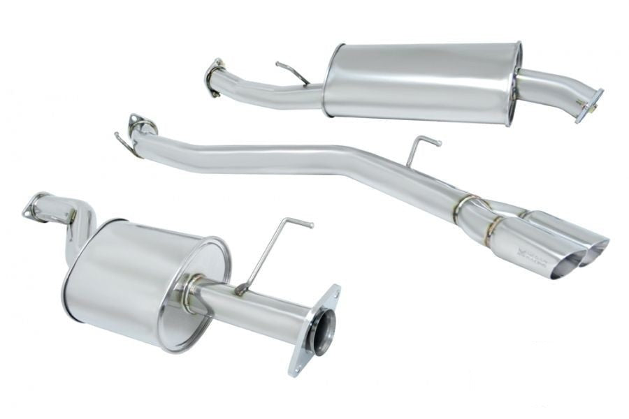 MEGAN 3.5x2.5" Dual Stainless Roll Tip Catback Exhaust for Nissan Quest 11-16